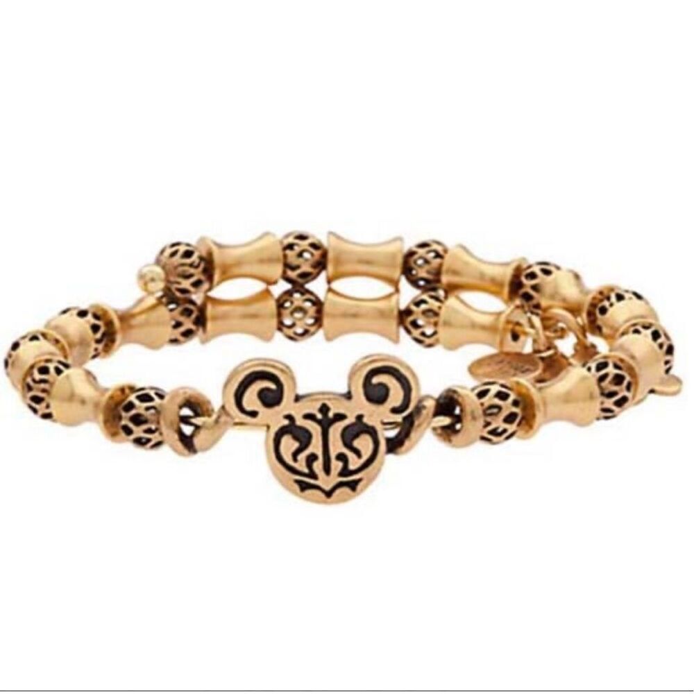 Alex and Ani Disney gold tone filigree wrap bracelet